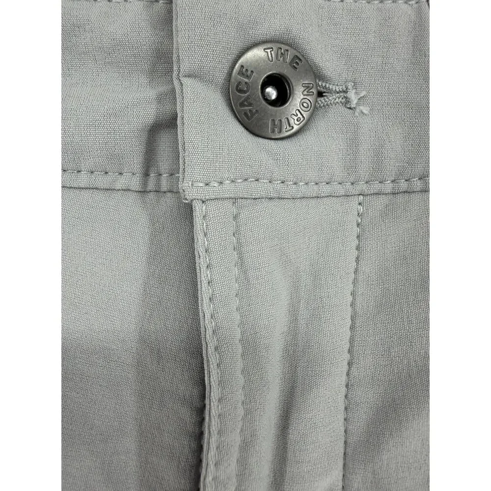 THE NORTH FACE Hiking Pants Light Gray Men’s 34x30 Pockets Snap Casual Outdoors - Picture 4 of 9